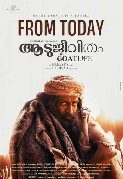 Aadujeevitham - The Goat Life (2024) HDRip Malayalam